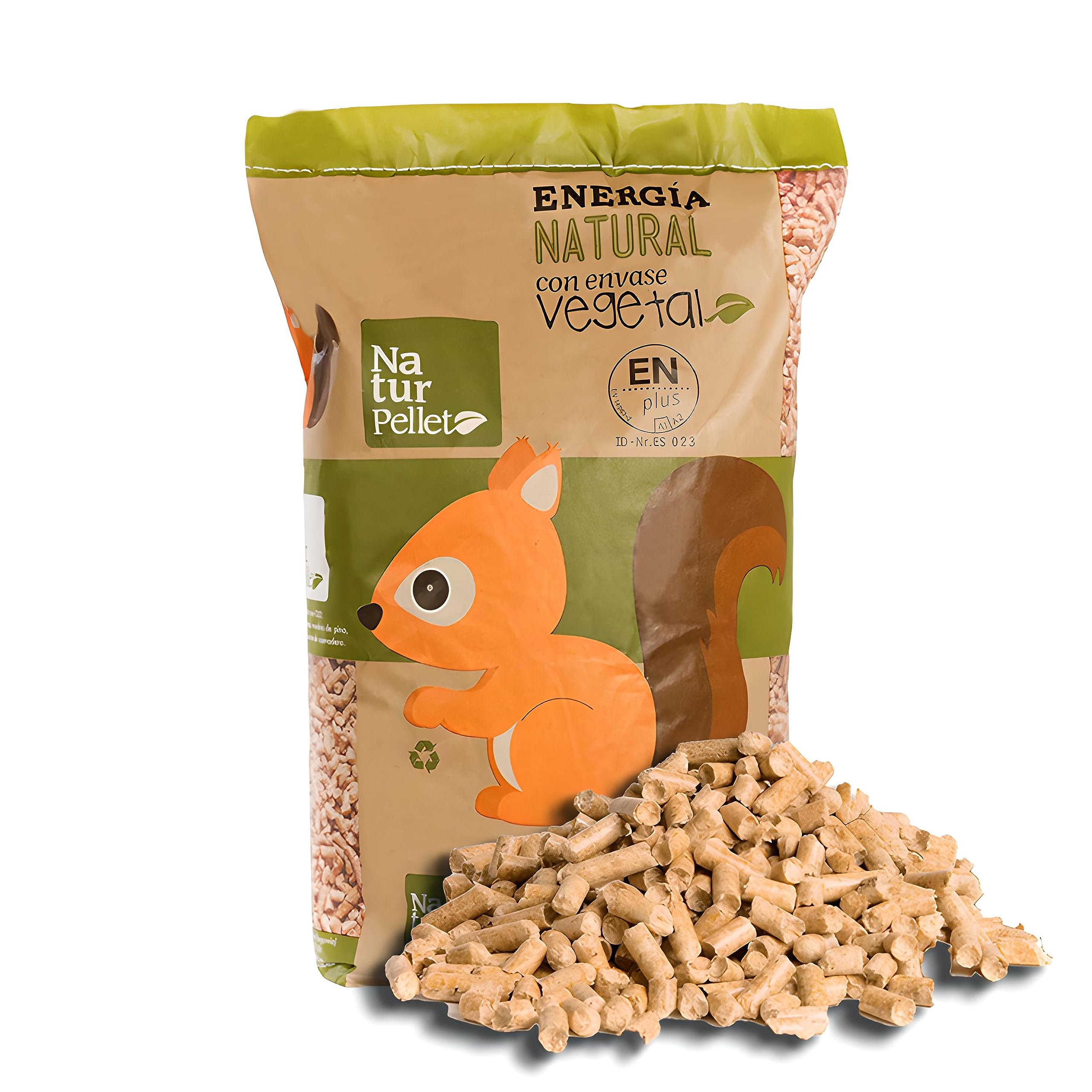 LT81KXNRjNePL Pellets NaturPellet – Lote de 30 sacos de 15 kg (450 kg) Madera Natural - Imagen 1